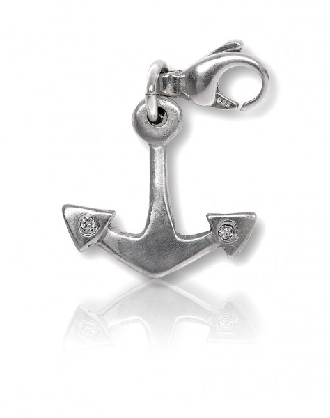 Silber Charm Anker für deinen trendigen maritimen Look von morgens bis abends!